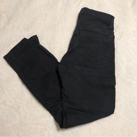 TopShop Jamie Moto Jeans, ripped knees | Black | 28 Waist - Picture 2 of 6